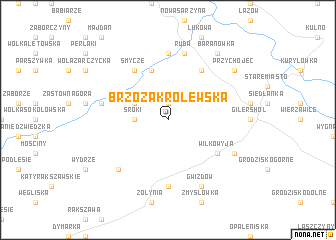 map of Brzóza Królewska