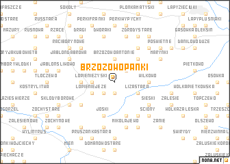 map of Brzozowo Panki