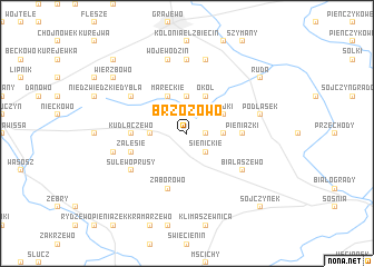 map of Brzozowo