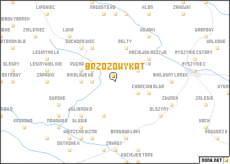 map of Brzozowy Kąt