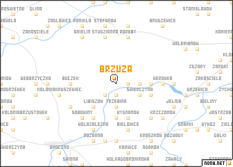 map of Brzuza