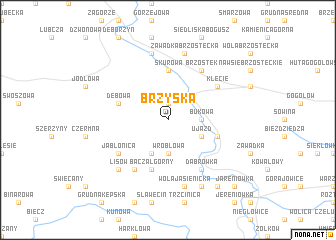 map of Brzyska