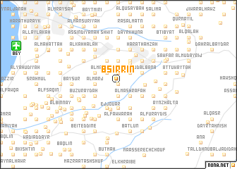 map of Bsirrīn