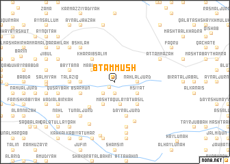 map of Bţammūsh