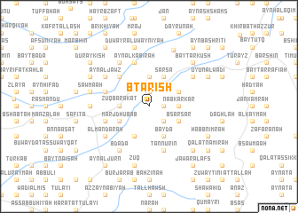 map of Bţārish