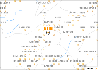 map of Btid‘ī
