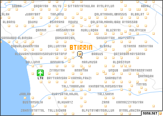 map of Btirrīn