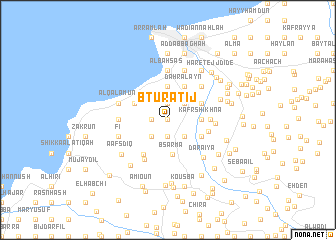 map of Btūrātīj