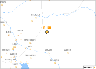 map of Bual