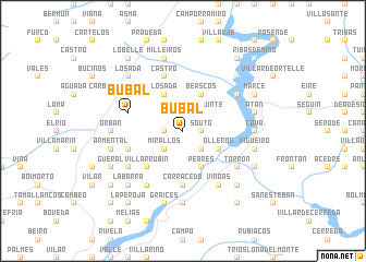 map of Búbal