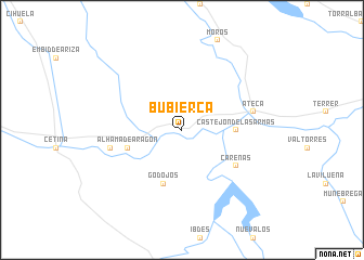 map of Bubierca