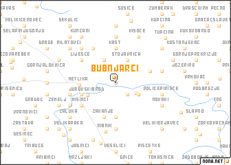 map of Bubnjarci