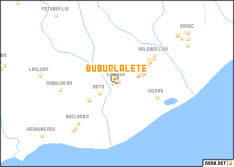 map of Buburlalete