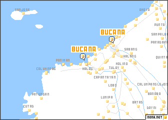 map of Bucana