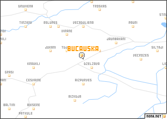 map of Bučauska