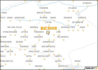 map of Bučávka