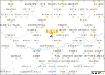 map of Buček