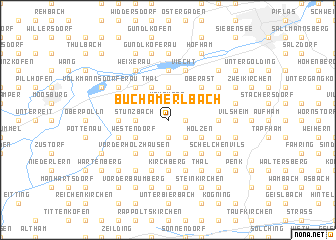 map of Buch am Erlbach