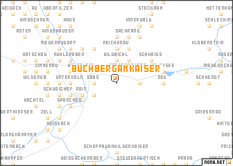 map of Buchberg am Kaiser