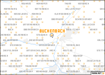 map of Büchenbach