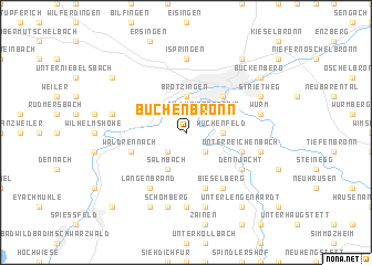 map of Büchenbronn