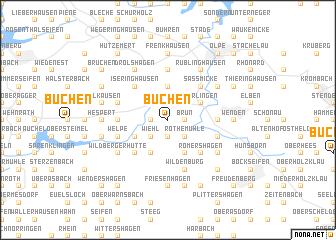 map of Büchen