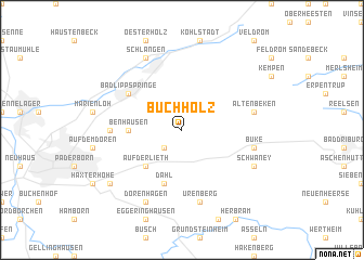 map of Buchholz
