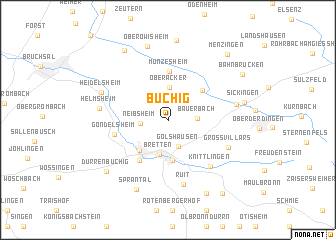 map of Büchig