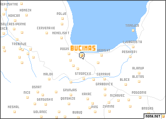 map of Buçimas