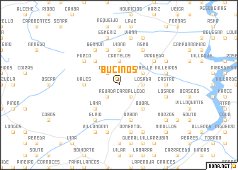 map of Buciños