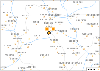 map of Bučin