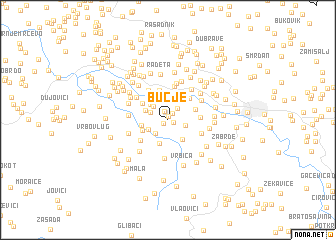 map of Bučje