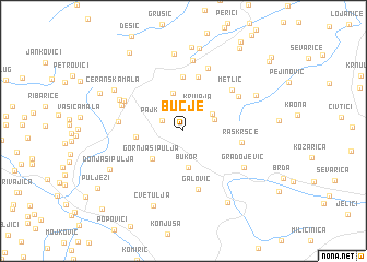 map of Bučje