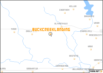 map of Buck Creek Landing