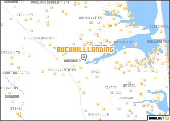 map of Buck Hill Landing