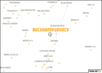 map of Buckhorn Furnace