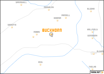 map of Buckhorn