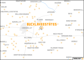 map of Buck Lake Estates