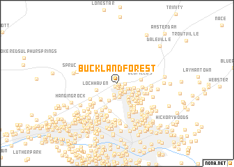 map of Buckland Forest