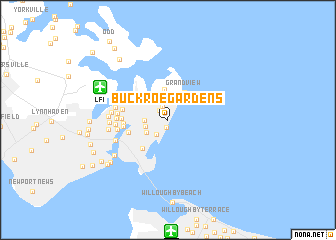 map of Buckroe Gardens
