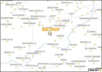 map of Buck Run