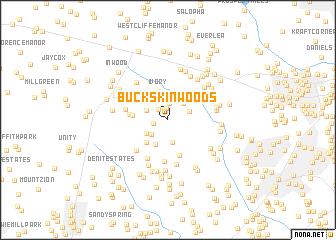 map of Buckskin Woods