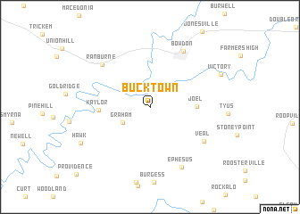 map of Bucktown