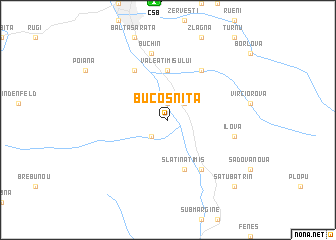 map of Bucoşniţa