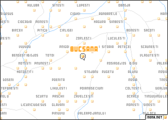 map of Bucşana