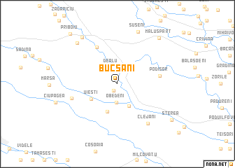 map of Bucşani