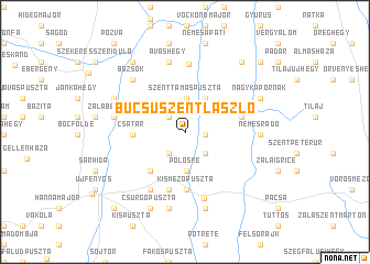 map of Bucsuszentlászló