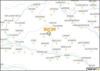 map of Bučum