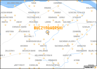 map of Buczyn Dworski