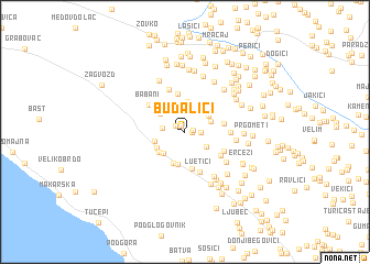 map of Budalići